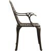 3dílný bistro set litý hliník [3070587] (Barva Černá)