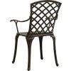 3dílný bistro set litý hliník [3070587] (Barva Černá)