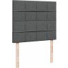 Box spring postel s matrací 120x200 cm textil [3293935] (Barva Světle šedá)