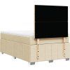Box spring postel s matrací 120x200 cm textil [3293935] (Barva Světle šedá)