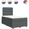 Box spring postel s matrací 120x200 cm textil [3293949] (Barva Světle šedá)