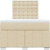 Box spring postel s matrací 120x200 cm textil [3293949] (Barva Světle šedá)
