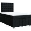 Box spring postel s matrací 120x200 cm textil [3293949] (Barva Světle šedá)