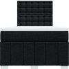 Box spring postel s matrací 120x200 cm textil [3293949] (Barva Světle šedá)