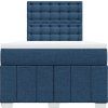 Box spring postel s matrací 120x200 cm textil [3293949] (Barva Světle šedá)