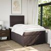 Box spring postel s matrací 120x200 cm textil [3291629] (Barva Tmavě šedá)