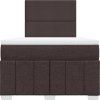 Box spring postel s matrací 120x200 cm textil [3291629] (Barva Tmavě šedá)