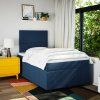 Box spring postel s matrací 120x200 cm textil [3291629] (Barva Tmavě šedá)