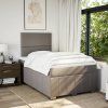 Box spring postel s matrací 120x200 cm textil [3291629] (Barva Tmavě šedá)