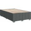Box spring postel s matrací 120x200 cm textil [3291629] (Barva Tmavě šedá)