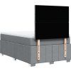 Box spring postel s matrací 120x200 cm textil [3291636] (Barva Tmavě šedá)