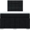 Box spring postel s matrací 120x200 cm textil [3291636] (Barva Tmavě šedá)