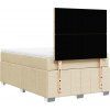Box spring postel s matrací 120x200 cm textil [3291636] (Barva Tmavě šedá)