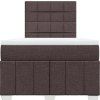 Box spring postel s matrací 120x200 cm textil [3291636] (Barva Tmavě šedá)