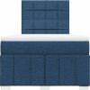 Box spring postel s matrací 120x200 cm textil [3291636] (Barva Tmavě šedá)
