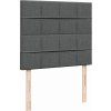 Box spring postel s matrací 120x200 cm textil [3291636] (Barva Tmavě šedá)