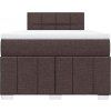 Box spring postel s matrací 120x200 cm textil [3287035] (Barva Světle šedá)