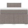 Box spring postel s matrací 120x200 cm textil [3287035] (Barva Světle šedá)