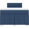 Box spring postel s matrací 120x200 cm textil [3287035] (Barva Světle šedá)