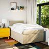 Box spring postel s matrací 120x200 cm textil [3287028] (Barva Světle šedá)