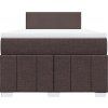 Box spring postel s matrací 120x200 cm textil [3287028] (Barva Světle šedá)