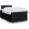 Box spring postel s matrací 120x200 cm textil [3287028] (Barva Světle šedá)