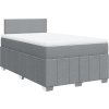 Box spring postel s matrací 120x200 cm textil [3287028] (Barva Světle šedá)