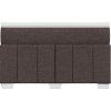 Box spring postel s matrací 120x200 cm textil [3285464] (Barva Tmavě šedá)