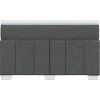 Box spring postel s matrací 120x200 cm textil [3285464] (Barva Tmavě šedá)