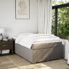 Box spring postel s matrací 120x200 cm textil [3285464] (Barva Tmavě šedá)