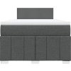 Box spring postel s matrací 120x200 cm textil [3289329] (Barva Tmavě šedá)