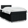 Box spring postel s matrací 120x200 cm textil [3289336] (Barva Tmavě šedá)