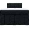 Box spring postel s matrací 120x200 cm textil [3289336] (Barva Tmavě šedá)