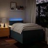 Box spring postel s matrací 120x200 cm textil [3289336] (Barva Tmavě šedá)