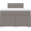 Box spring postel s matrací 120x200 cm textil [3289336] (Barva Tmavě šedá)