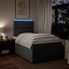 Box spring postel s matrací 120x200 cm textil [3293942] (Barva Světle šedá)