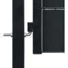 Plotová branka PVC a ocel 100 x 124 cm [145234] (Barva Antracitová)