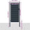 Plotová branka PVC a ocel 100 x 124 cm [145234] (Barva Antracitová)