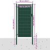 Plotová branka PVC a ocel 100 x 124 cm [145234] (Barva Antracitová)