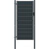 Plotová branka PVC a ocel 100 x 124 cm [145234] (Barva Antracitová)