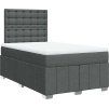 Box spring postel s matrací 120x200 cm textil [3291649] (Barva Světle šedá)