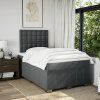 Box spring postel s matrací 120x200 cm textil [3291649] (Barva Světle šedá)