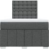 Box spring postel s matrací 120x200 cm textil [3291649] (Barva Světle šedá)
