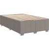 Box spring postel s matrací 120x200 cm textil [3291649] (Barva Světle šedá)