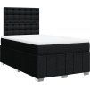 Box spring postel s matrací 120x200 cm textil [3291649] (Barva Světle šedá)