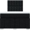 Box spring postel s matrací 120x200 cm textil [3291649] (Barva Světle šedá)