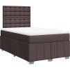 Box spring postel s matrací 120x200 cm textil [3291649] (Barva Světle šedá)