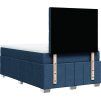 Box spring postel s matrací 120x200 cm textil [3291649] (Barva Světle šedá)