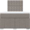 Box spring postel s matrací 120x200 cm textil [3291649] (Barva Světle šedá)