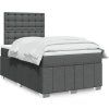 Box spring postel s matrací 120x200 cm textil [3291649] (Barva Světle šedá)